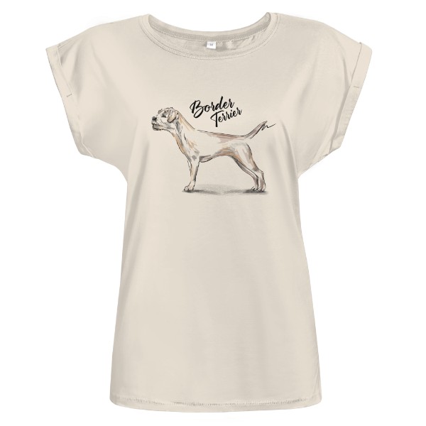 Tričko s potiskem Border terrier