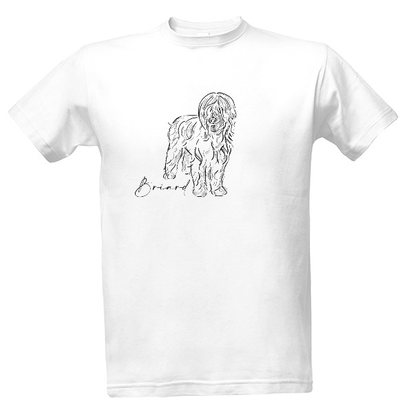 Tričko s potiskem Briard