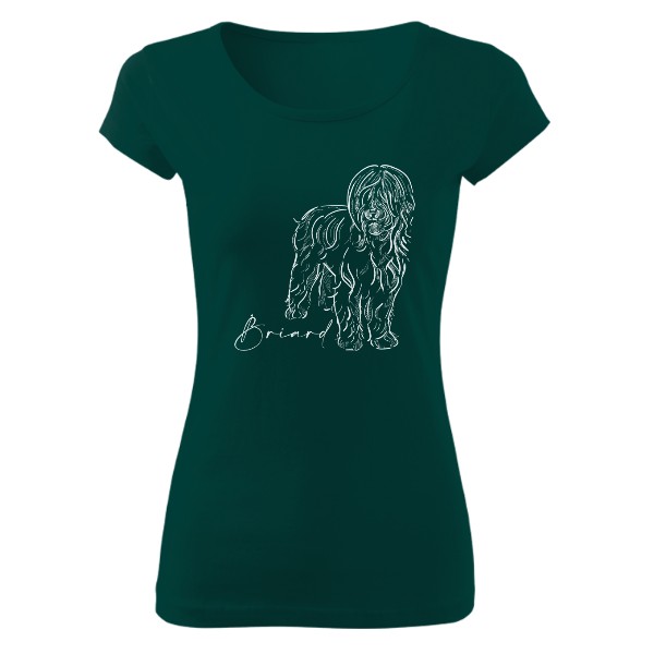 Tričko s potiskem Briard