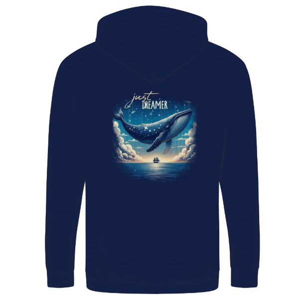 Mikina na zip unisex s potiskem Just dreamer