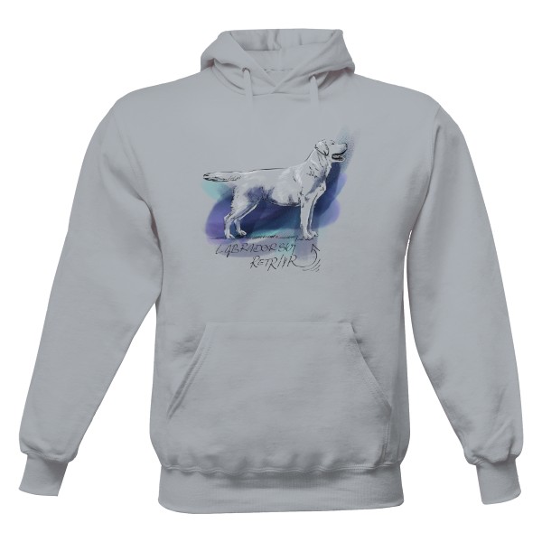 Pánská mikina s kapucí s potiskem Labradorský Retrívr