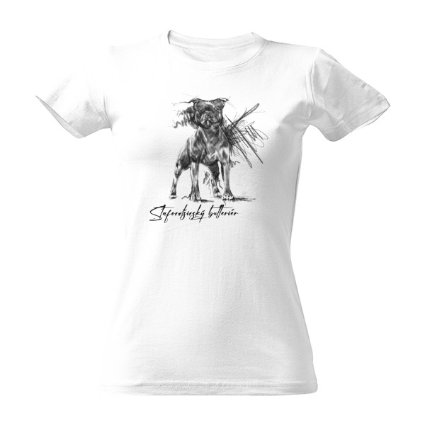 Tričko s potiskem Stafordširský bulteriér