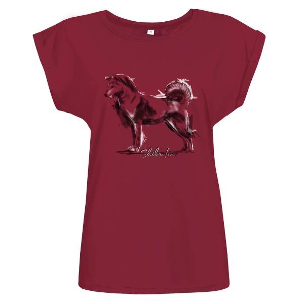 Tričko s potiskem Shiba Inu