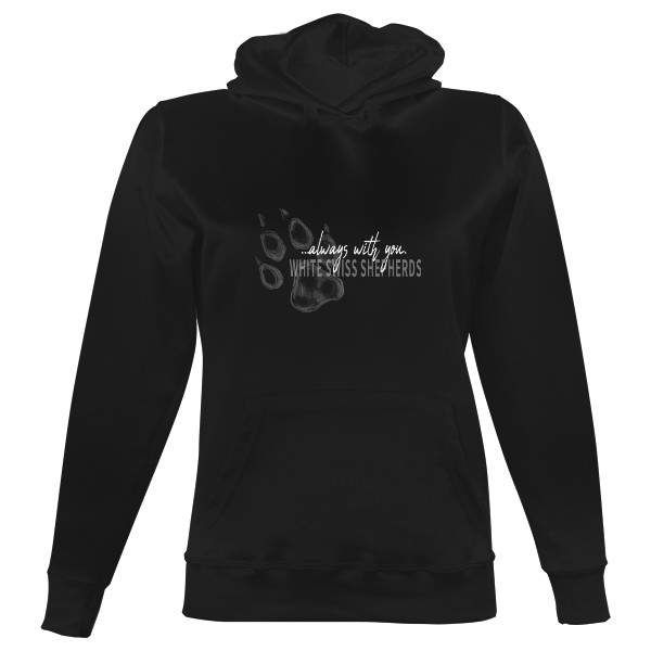 Dámská mikina s kapucí s potiskem Always with you